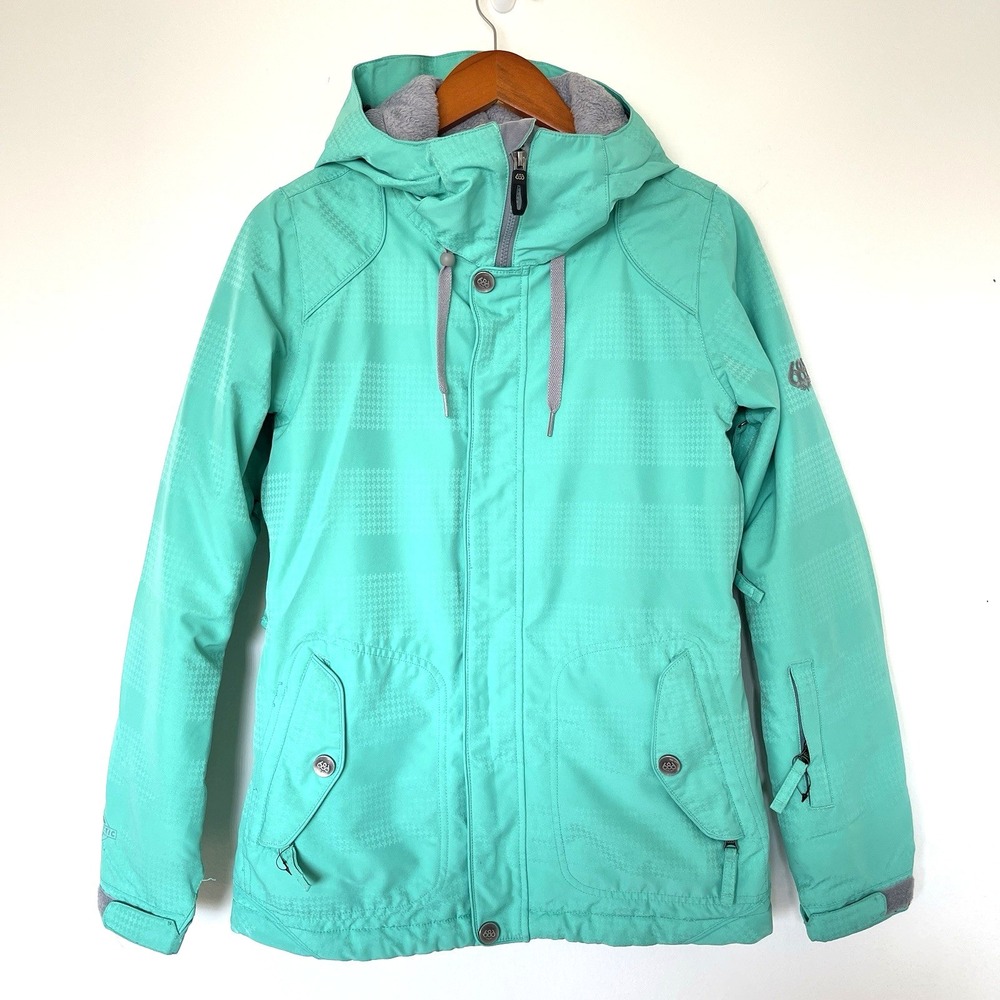 686 Womens Snowboard Ski Jacket S Seafoam Teal InFiDry 10K Waterproof 8 Thermal